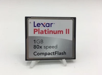 Lexar 1 GB Platinum II High Speed 80X Speed Compact Flash Card (CF1GB-80-631) - Image 1 of 2