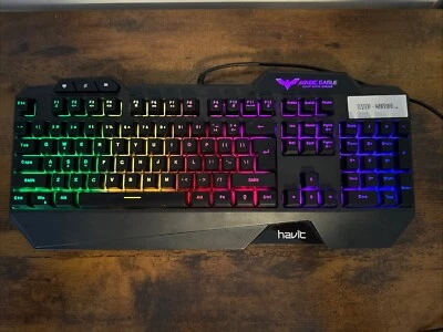HAVIT Magic Eagle Gaming / Multi Function Backlit LED COLOR Keyboard HV-KB558CM - Image 1 of 3
