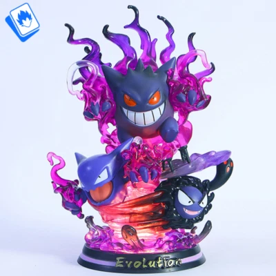 Action Figure Pokémon Gengar Evolution 26cm STATUA DA COLLEZIONE Anime - Immagine 1 di 4