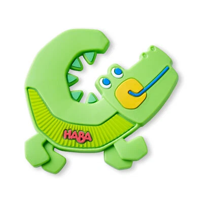 HABA Crocodile Silicone Teething and Grasping Baby Toy - Image 1 of 4