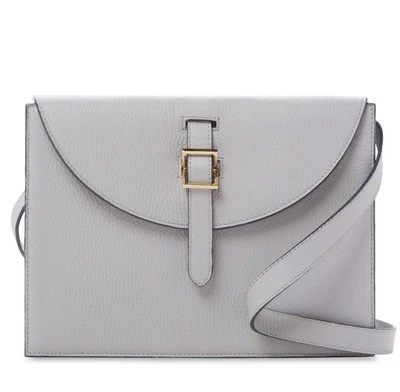 meli melo Thela Prep Leather Spex Blue Box Medium Crossbody Shoulder Bag Cement - Image 1 of 4