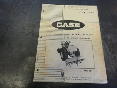 Case E-70 Rotary Tiller for Case Garden Tractors Parts Catalog Manual   1106 - Image 1 of 4