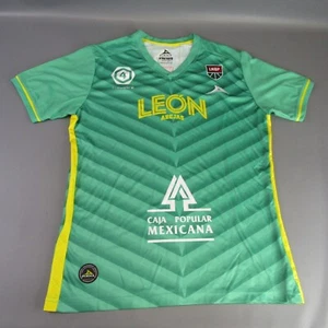 Pirma Leon Abejas Jersey Soccer Futbol Green Yellow Mens Size M Athletic Shirt - Picture 1 of 8