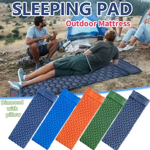 Outdoor Camping Inflatable Mattress Sleeping Pad Air Mat Beach Portable TPU - Picture 1 of 29