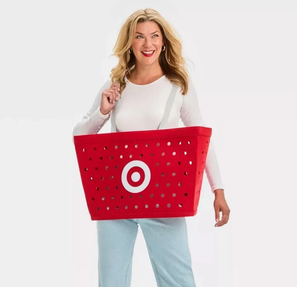 Target Basket Adult/Kids 12 Costume One Size Red Hyde Eek *TIK TOK VIRAL