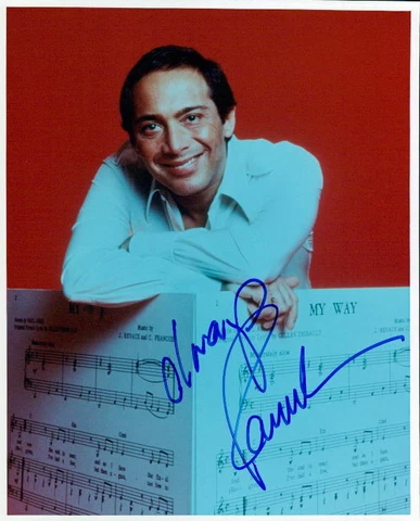 Paul Anka signed 8x10 photo In-person Cover