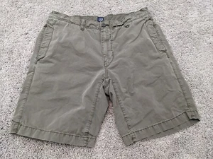 GAP Chino Shorts Men's 34 inseam: 10" Gray Cotton Casual - Picture 1 of 9