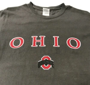 Ohio State T-Shirt Short Sleeve Women's Size S Cool Gray and Scarlet  in GC - Picture 1 of 7
