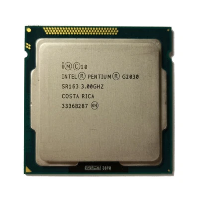 Intel Pentium G2030 SR163 3 GHz Dual Core CPU Proessor Socket LGA 1155 3MB - Image 1 of 2