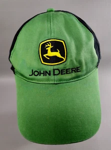 John Deere Classic Green/Black Stretch Fit Ball Cap - Picture 1 of 7