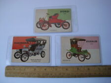 Lot of 3 Topps WORLD ON WHEELS Cards 1903 Ford Pierce 1904 Northern Motorette