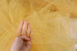 Gold 108 In Wide Tulle Fabric By The Yard 26 - Picture 1 of 14