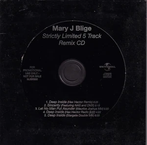 Mary J Blige -Strictly Limited 5 track remix cd, Deep Inside - Picture 1 of 1