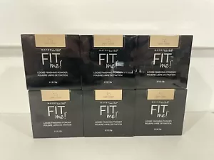 NWD MAYBELLINE Fit Me Loose Light 15 Set Polvere 20g Lotto di 6 Set LEGGI NOTA* - Foto 1 di 11