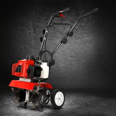 65CC Garden Cultivator Tiller 2-stroke Petrol Rotary Hoe 16 Tines Rototiller - image 1 of 4