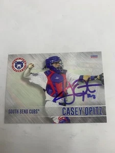 Casey Opitiz Signed Card 2023 South Bend Cubs In Person Auto - Picture 1 of 1