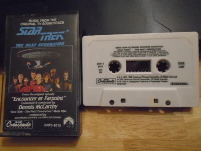 RARE OOP Star Trek CASSETTE TAPE tv soundtrack Encounter at Farpoint 1988 score - Image 1 of 2