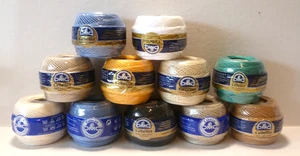 Lot Of 11 DMC Cebelia Cotton 50g Crochet Thread *Mixed Colors - Picture 1 of 8