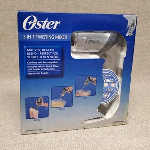 Oster Mezclador Giratorio 3 en 1 Mezcla Mezcla Batidora Recargable Inalámbrica Cocina - Imagen 1 de 3