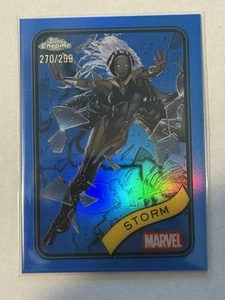 2025 Topps Marvel Chrome - Blue Refractor /299 - Storm - Bild 1 von 2