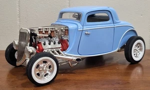 ERTL American Muscle 1934 Ford Newstalgia Street Rod Baby Blue 1:18 Diecast  - Picture 1 of 11