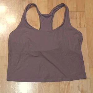ALL IN MOTION Women's Sz L Athletic Tank Top Crop w Shelf Bra - Picture 1 of 5