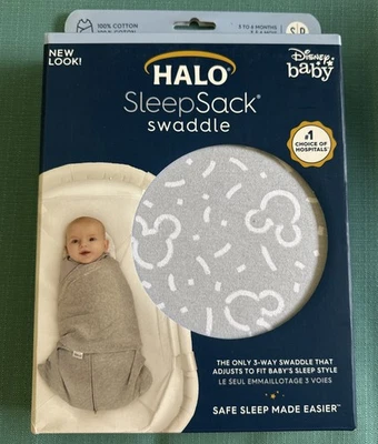 NUEVO HALO® SleepSack® Swaddle Disney Baby Mickey Mouse. Foto 1 de 2
