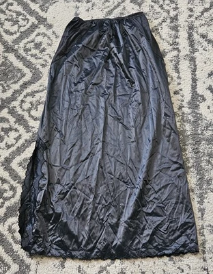 Van Raalte Largo Negro Medio Slip Talla Mediana Años 50 Años 60 De Colección Foto 1 de 4