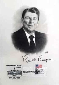 Ronald Reagan inauguration card - Bild 1 von 1