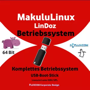 2024 Makulu Linux LinDoz 64 Bit, Live, deutsch auf 16GB USB-Boot-Stick - Bild 1 von 2