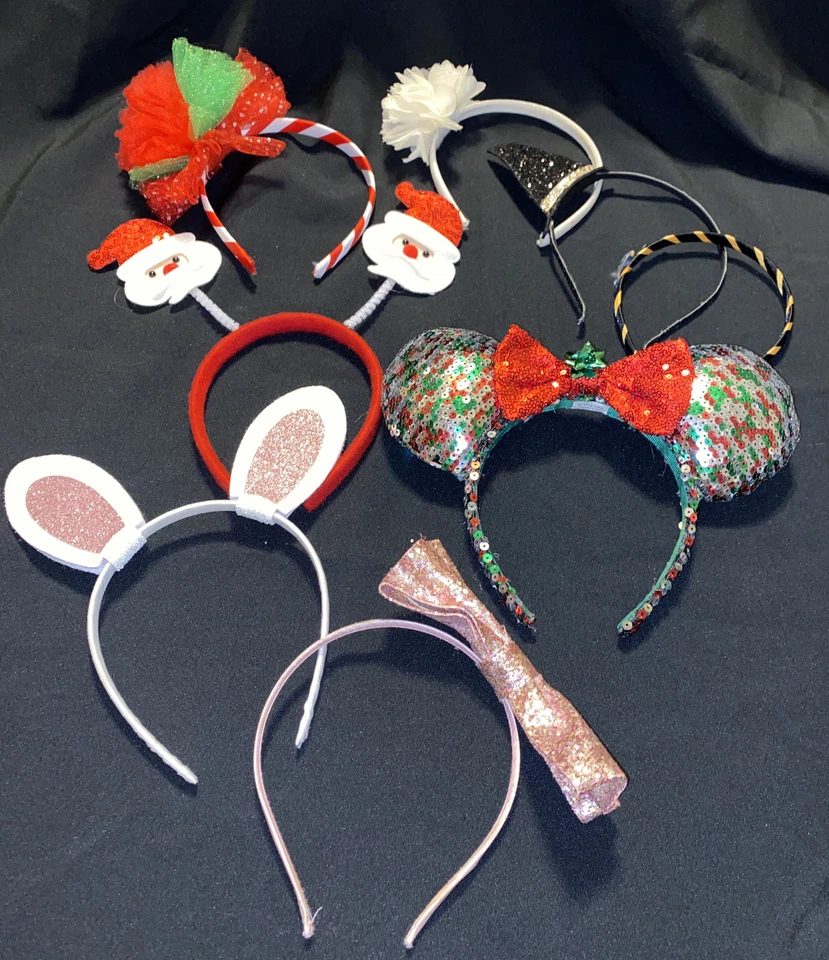 Lote Diadema Niñas Rosa Navidad Halloween Conejito de Pascua 8 Piezas Foto 1 de 4