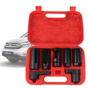 7PC OXYGEN LAMBDA SENSOR SOCKET REMOVAL SET TOOL KIT ENGINE 22MM/27MM/29MM 15-20