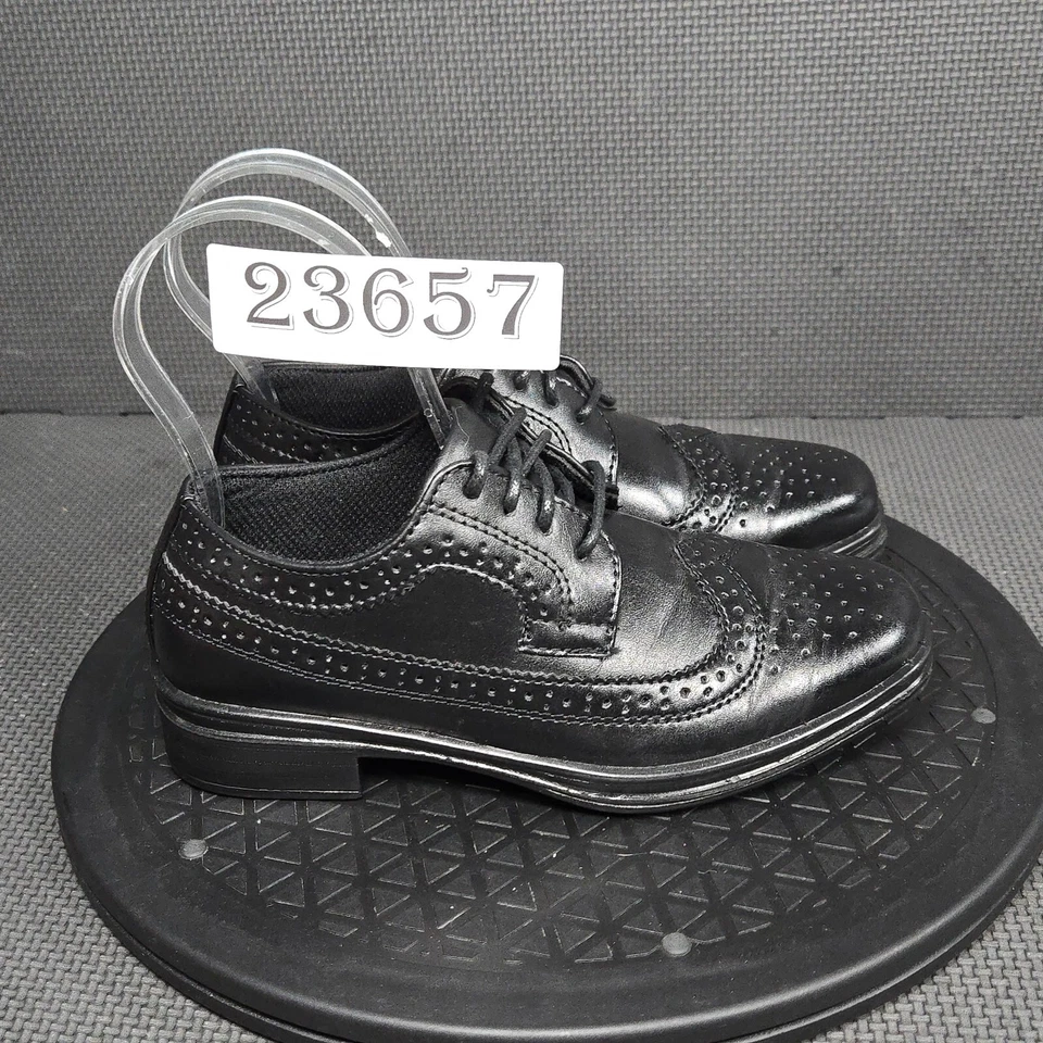 Deer Stags Ace Comfort Wingtip Oxfords Toddler Sz 13 Black Dress Shoes - Image 1 of 4
