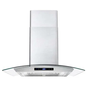 30 in. Ducted Wall Mount Range Hood in Stainless Steel with Touch Controls, LED - Picture 1 of 12