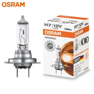 OSRAM H7 Halogen Car Headlights 12V 55W Long Life Globes Bulbs German Quality - Image 1 of 4