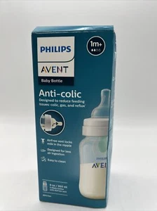 Philips Avent Anti - Colic Air Free Vent 1M+ Baby Bottle Reduce Gas Reflux 9 oz - Picture 1 of 5