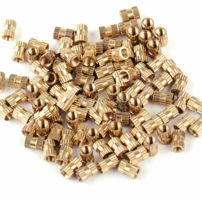 100 Stk M3 *6 Einpressmutter Rändelmutter Messingmutter Insert Nuts - Bild 1 von 2