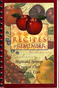 2000 Recipes to Remember Highland Springs Country Club Banning Calif Cook Book - Picture 1 of 2