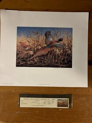 1994.illinois habitat stamp and print - Image 1 of 4
