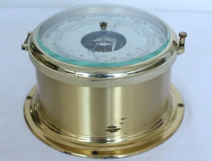 DEKORATIVES SCHIFFS-BAROMETER VON SCHATZ, MADE IN GERMANY #12401 - Bild 1 von 5
