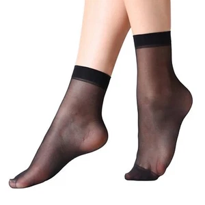 12 Pairs Sheer Ankle High Socks Nylon Reinfored Toe Pantyhose Socks for Women... - Picture 1 of 8
