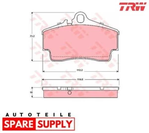 Brake pad set, disc brake for Porsche TRW GDB1395 - Picture 1 of 7