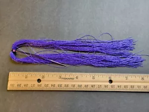 Gambe per insetti Hank medie in gomma rotonda BLU VIOLA per legatura a mosca e ACQUA SALATA - Foto 1 di 2