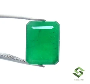 13x10 mm Natural Emerald Octagon Cut 7.32 Cts Untreated Certified Loose Gemstone - Picture 1 of 8