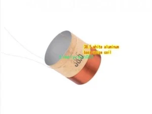 2pcs 38.5mm 8ohm 8Ω Loudspeaker aluminum woofer coil bass speaker voice coil - Picture 1 of 3