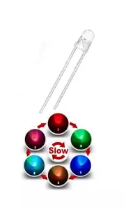 Diodo LED lampeggiante lento 3mm RGB multicolore 3V 20 mA - Foto 1 di 9