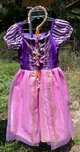 Dressy Daisy Rapunzel Girls Dress size 10 with Flower Hairband - Picture 1 of 19
