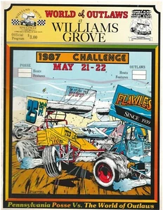 Williams Grove Speedway Program - May 21-22, 1987 - World of Outlaws Challenge - Picture 1 of 2