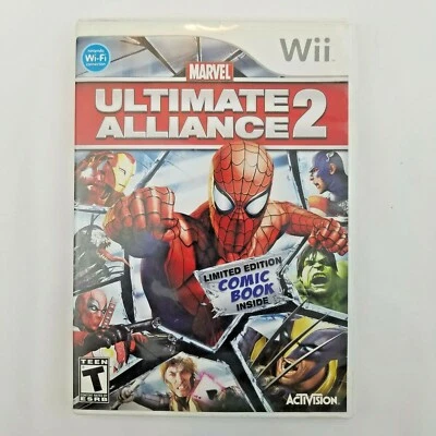 Marvel: Ultimate Alliance 2 (Nintendo Wii, 2009) Case and Game Only - Image 1 of 3