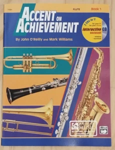 Accent on Achievement Flute Book 1 By John O'Reilly and Mark Williams - Picture 1 of 2
